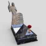 Einzelgrabstein mit Skulptur von Jesus Christus CK 44 Foto 35