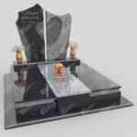 Doppelgrabstein mit Herzskulptur KD 7 Foto 39