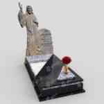 Einzelgrabstein mit Skulptur von Jesus Christus CK 44 Foto 36