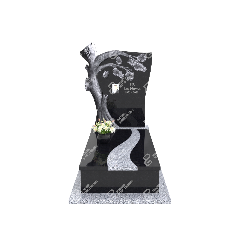 Einzelgrabstein mit Baumskulptur CK 50+360 – photo №11