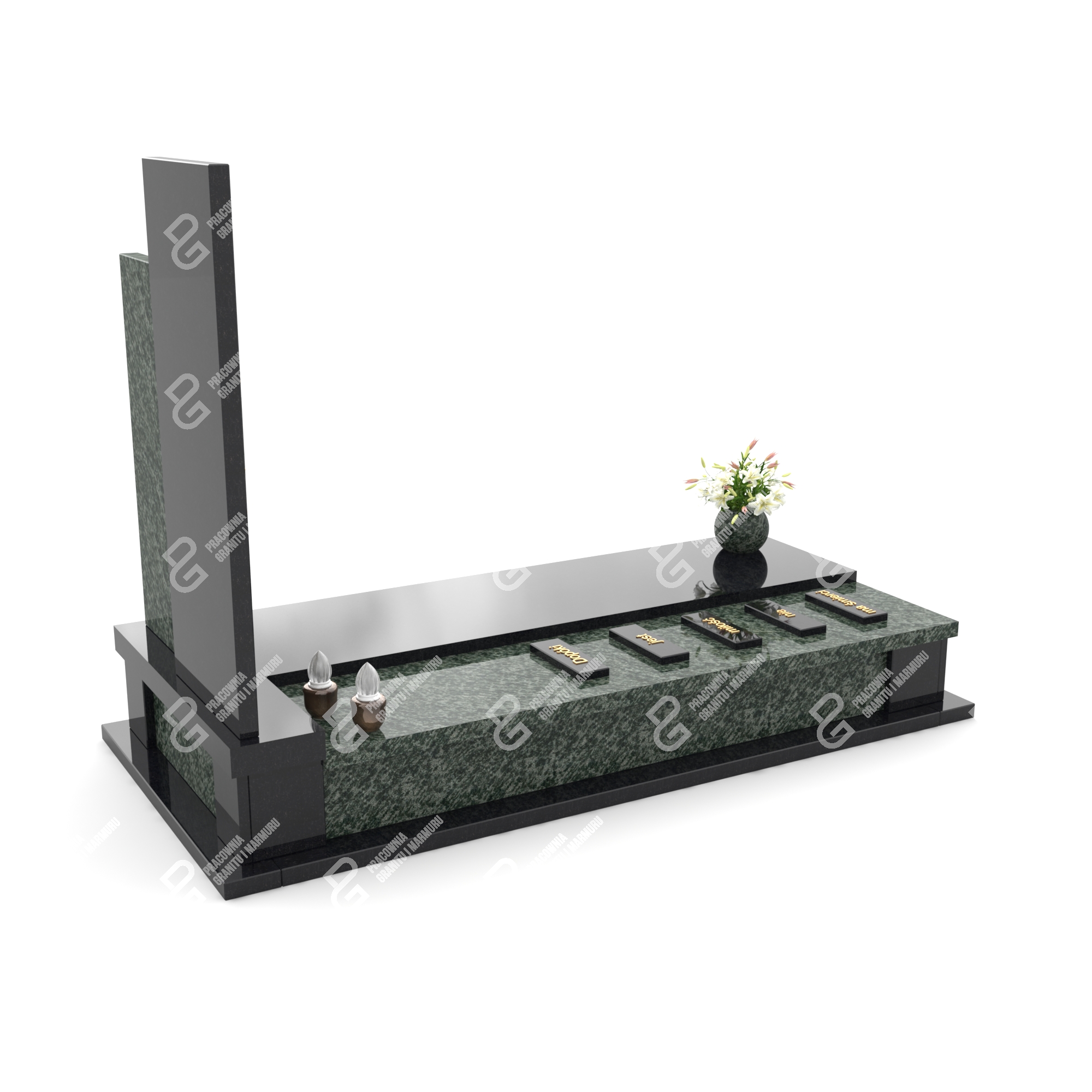Einzelgrabstein für Offiziere mit Glasfenster K 80+360 – photo №2