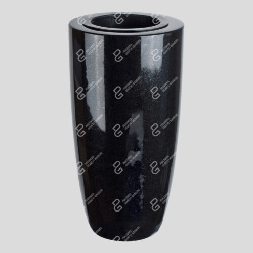Granit-Grabvase (Gedrehte Vase W12 14.5x28)