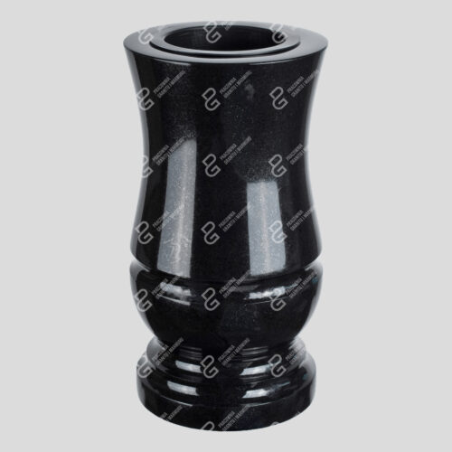 Granit-Grabvase (Gedrehte Vase W2 14.5x28)