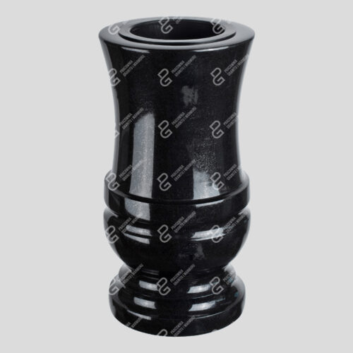 Granitvase für Grabstein (Gedrehte Vase W4 14.5x28)