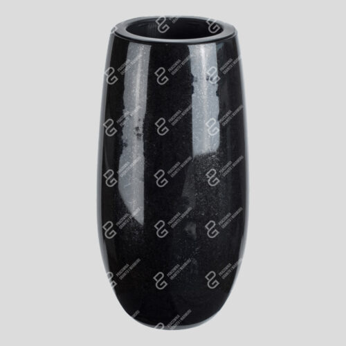 Granit-Grabvase (Gedrehte Vase W7 14,5x28)