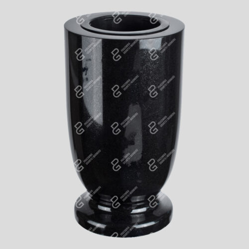 Granit-Grabvase (Gedrehte Vase W9 14.5x28)