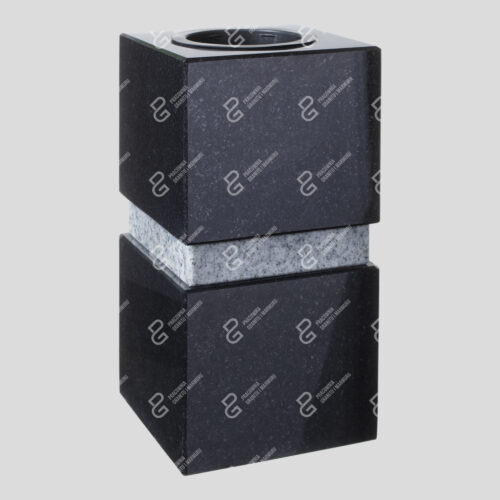 Grabvase aus Granit (Vase WK 11 15x15x29)