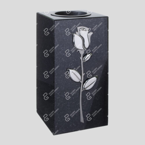 Granit-Grabvase (Vase WK 15 15x15x29)