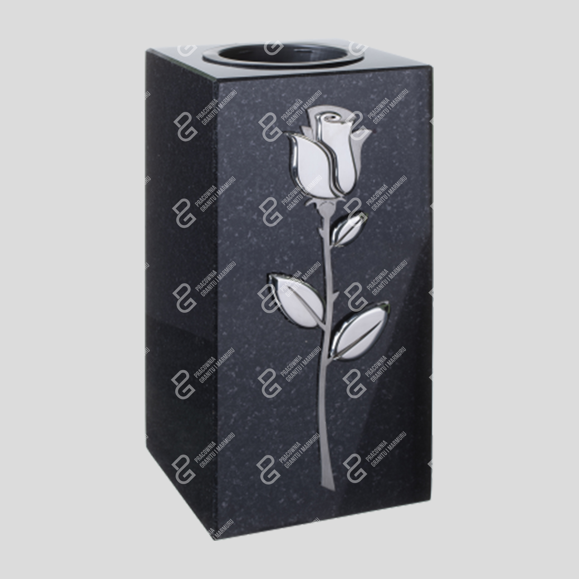 Granit-Grabvase (Vase WK 15 15x15x29) Foto 19