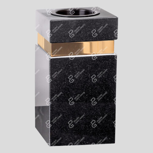 Grabvase aus Granit (Vase WK 5 GOLD 15x15x29)