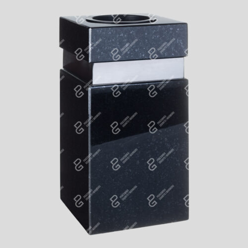 Granitvase für den Friedhof (Vase WK 7 15x15x29)