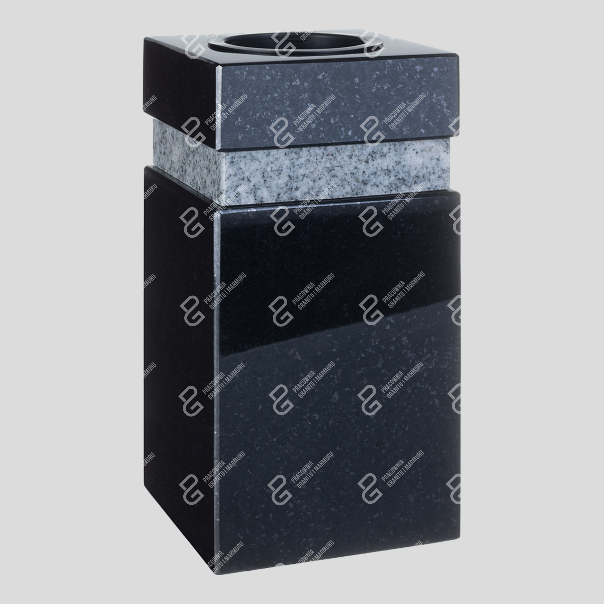 Granit-Grabvase (Grabvase WK 9 15x15x29) Foto 19