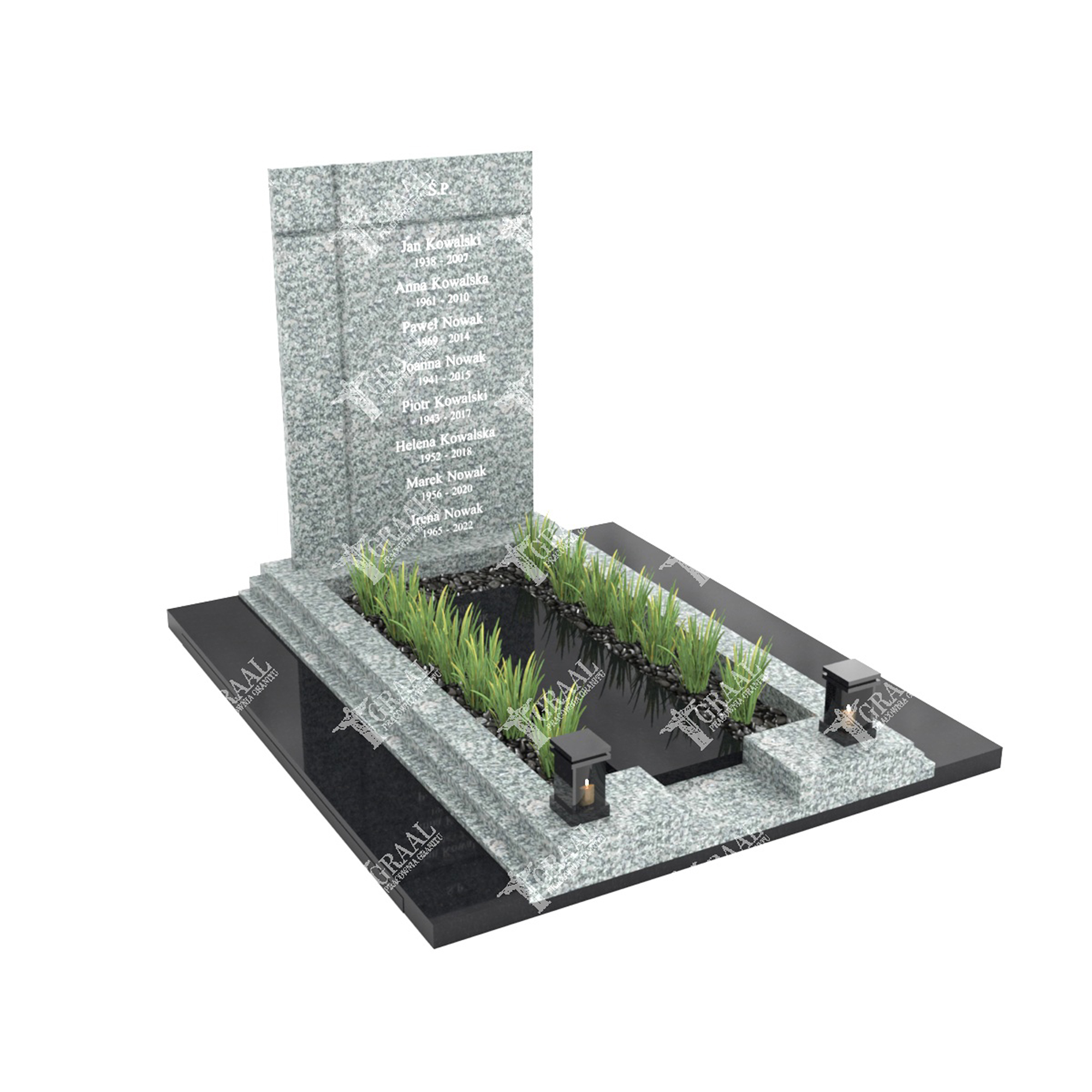 Moderner Einzelgrabstein N 10+360 – photo №9
