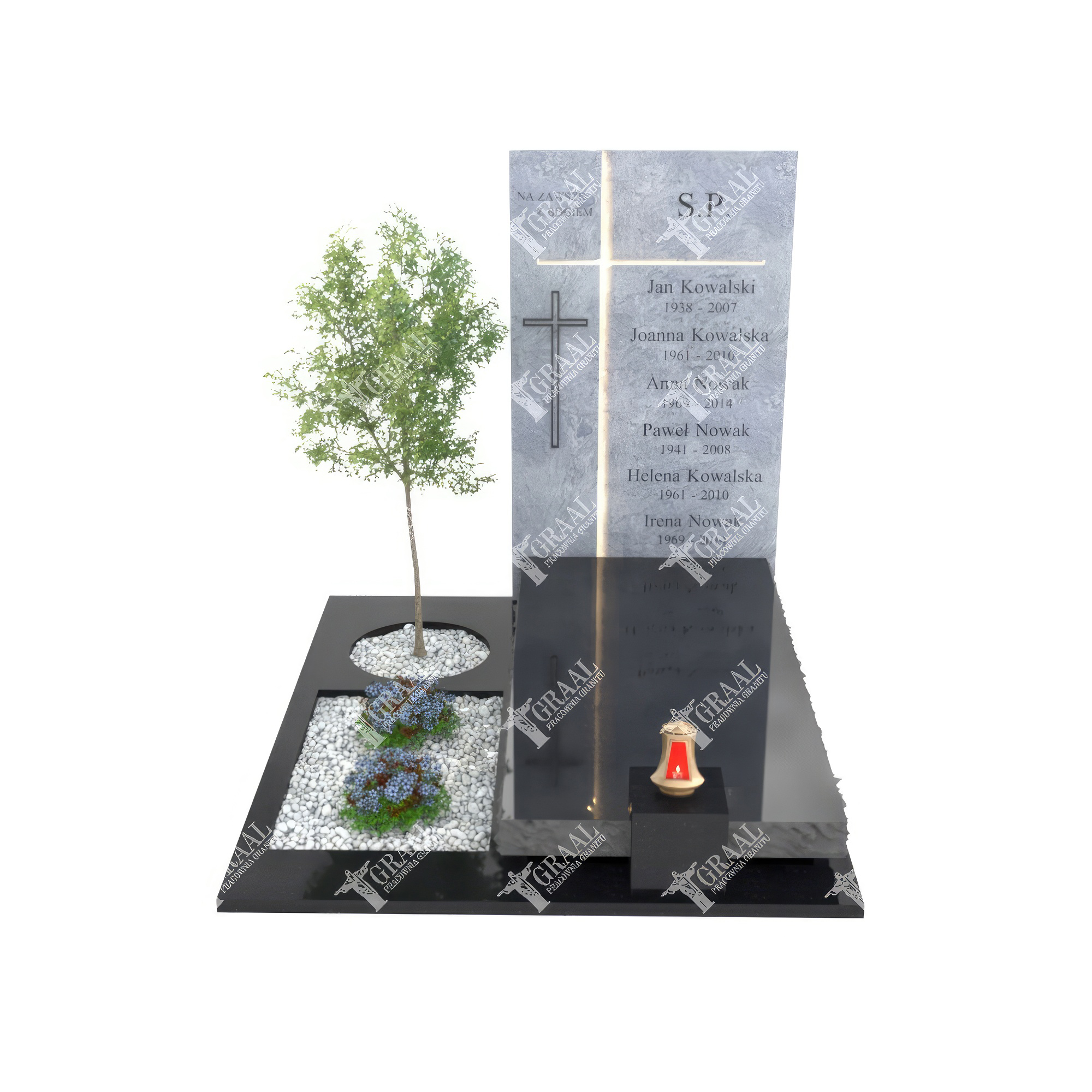 Moderner Einzelgrabstein N 2+360 – photo №8