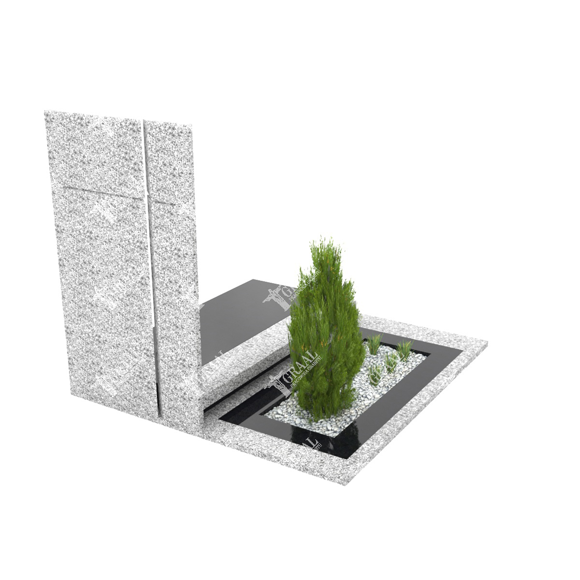 Modernes Einzelgrabmal N 3+360 – photo №1