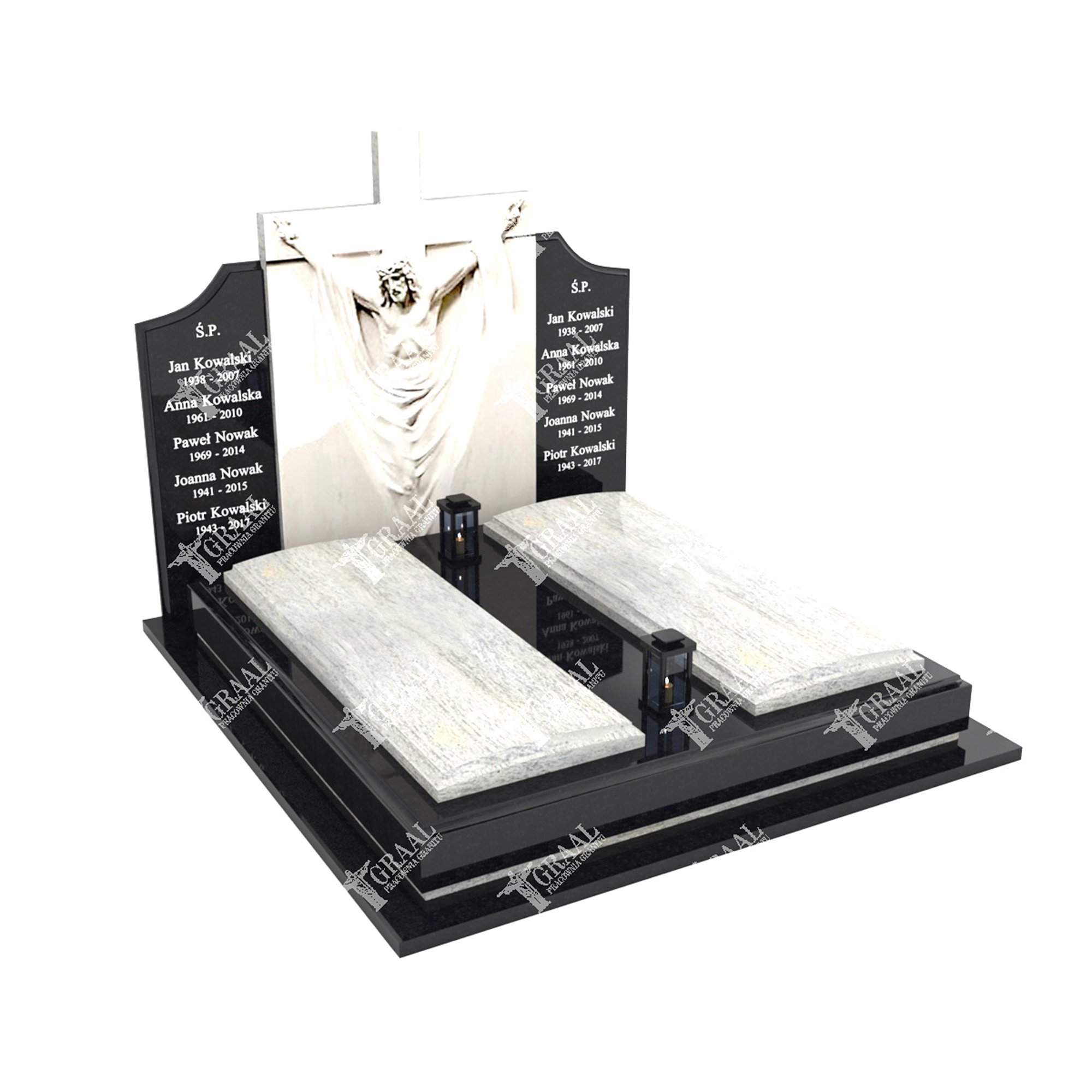 Doppelgrabmal mit Skulptur Jesu Christi СK 57+360 – photo №5