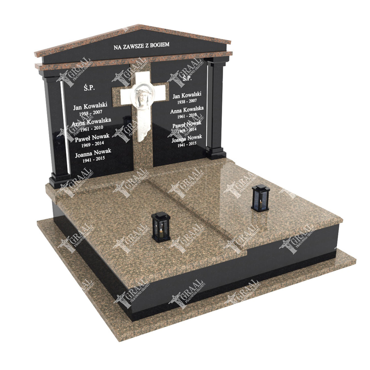 Doppelgrabstein mit dem Abbild Jesu Christi KD 47+360 – photo №6