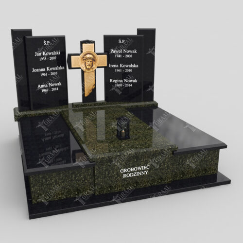 Nagrobki podwójne - model nagrobka z wizerunkiem Jezusa KD 45 