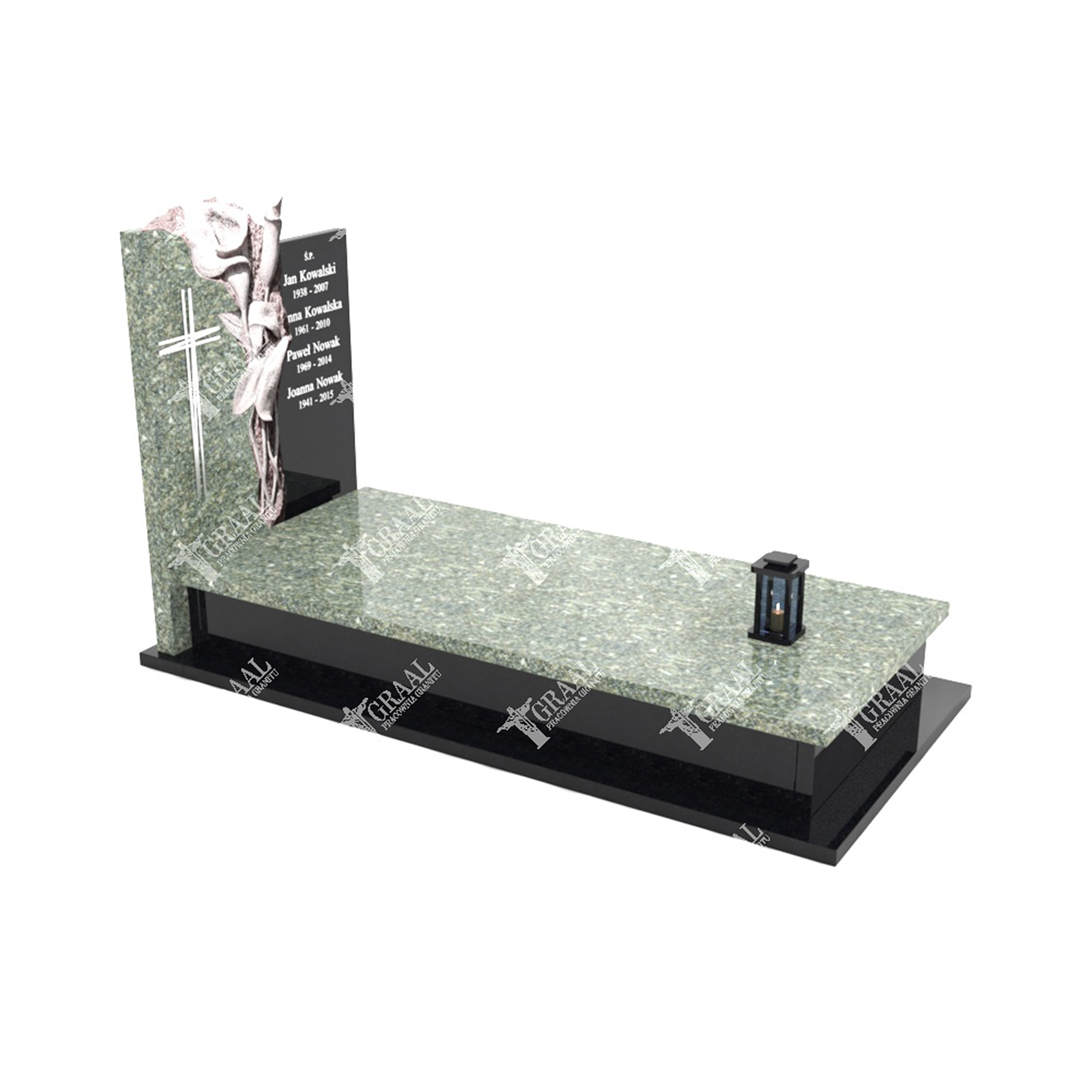 Einzelgrabmal mit Blumenskulptur CK 59+360 – photo №7
