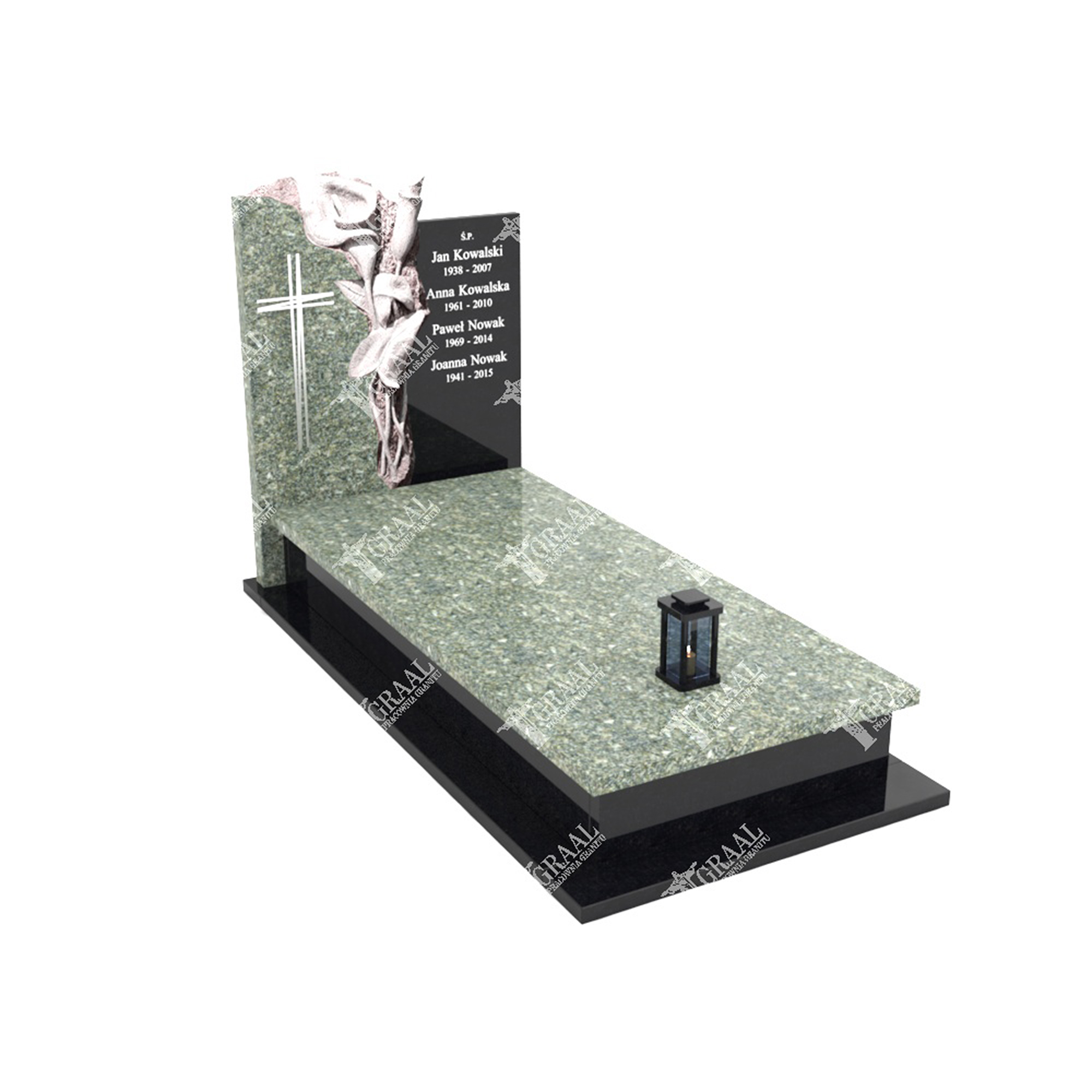 Einzelgrabmal mit Blumenskulptur CK 59+360 – photo №6