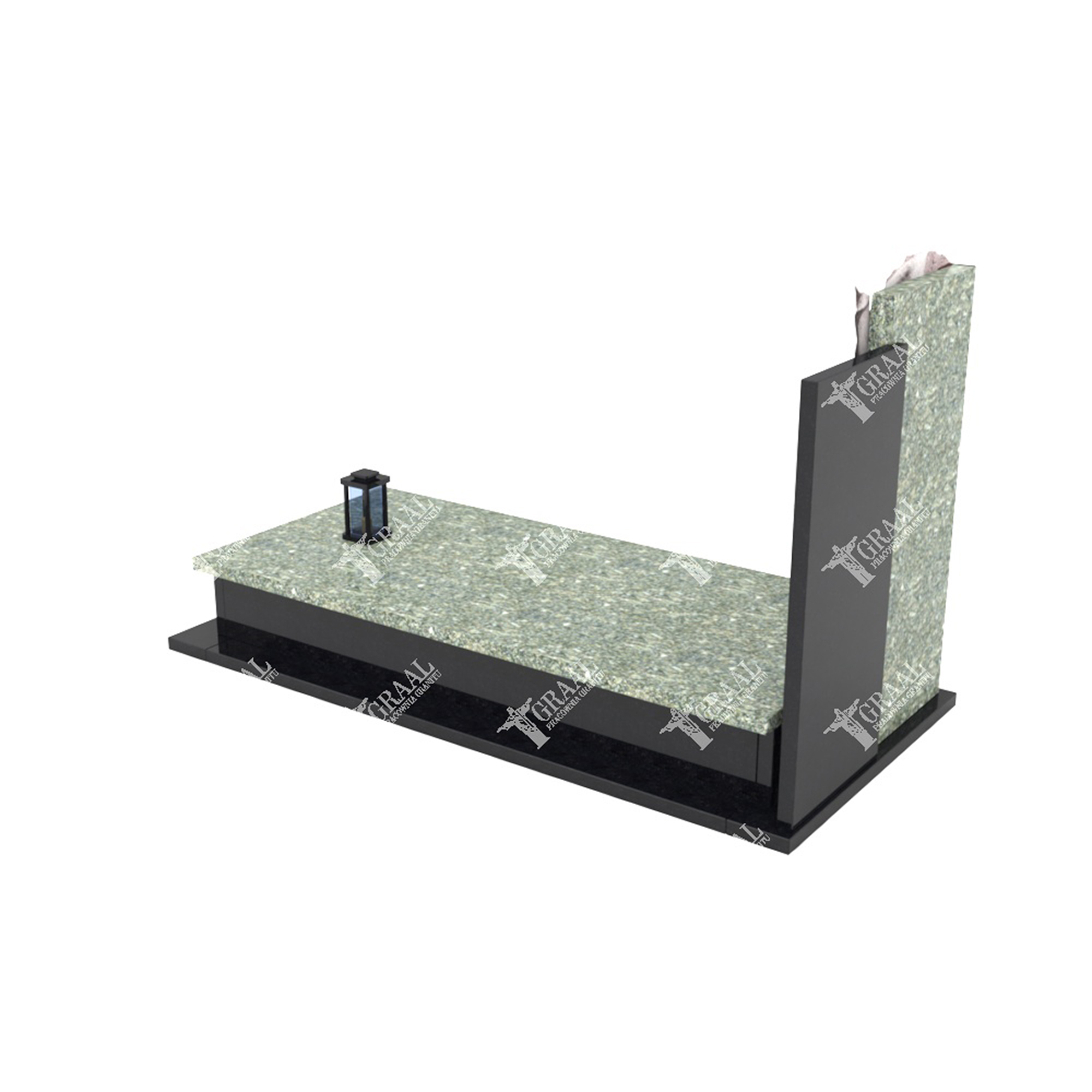Einzelgrabmal mit Blumenskulptur CK 59+360 – photo №1