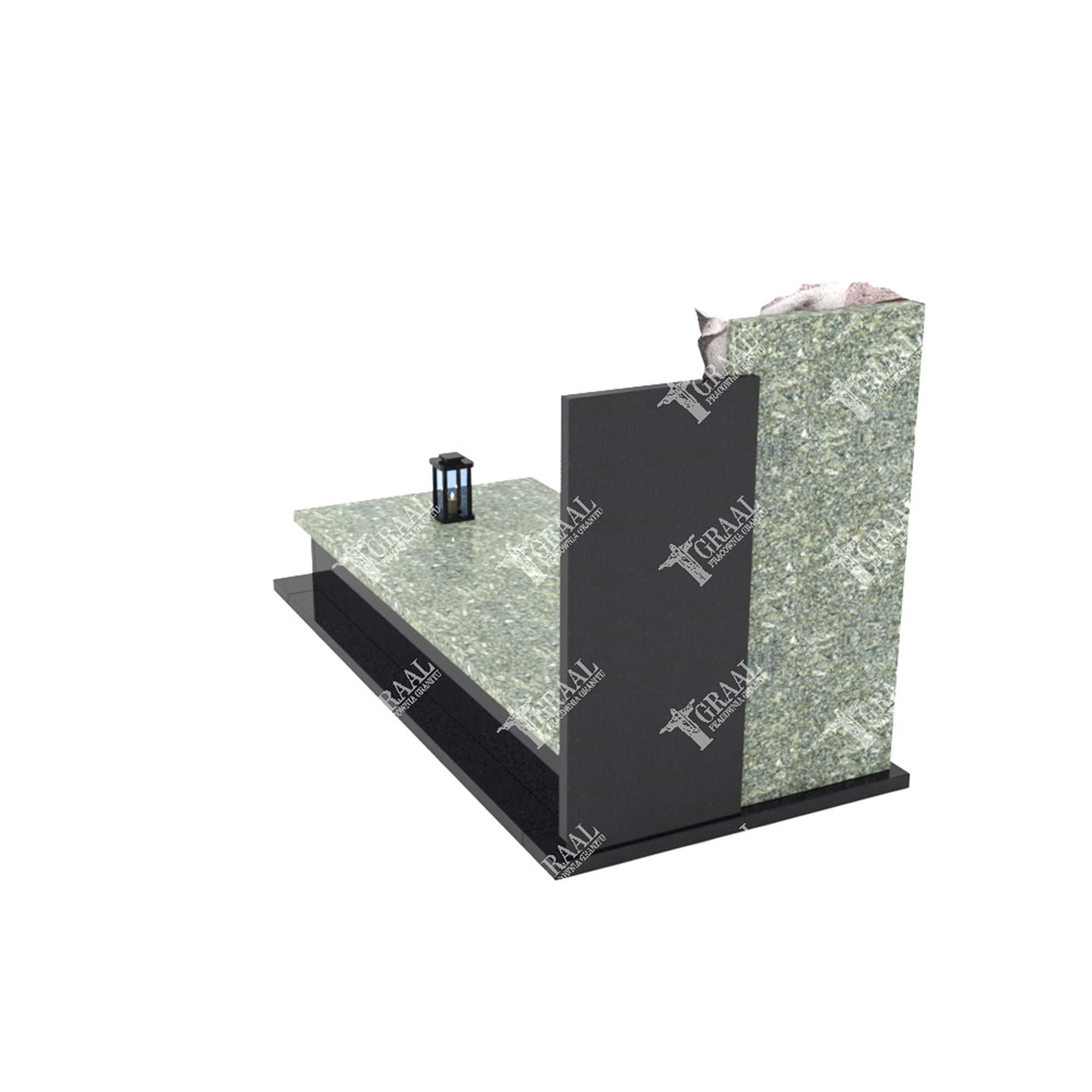 Einzelgrabmal mit Blumenskulptur CK 59+360 – photo №12