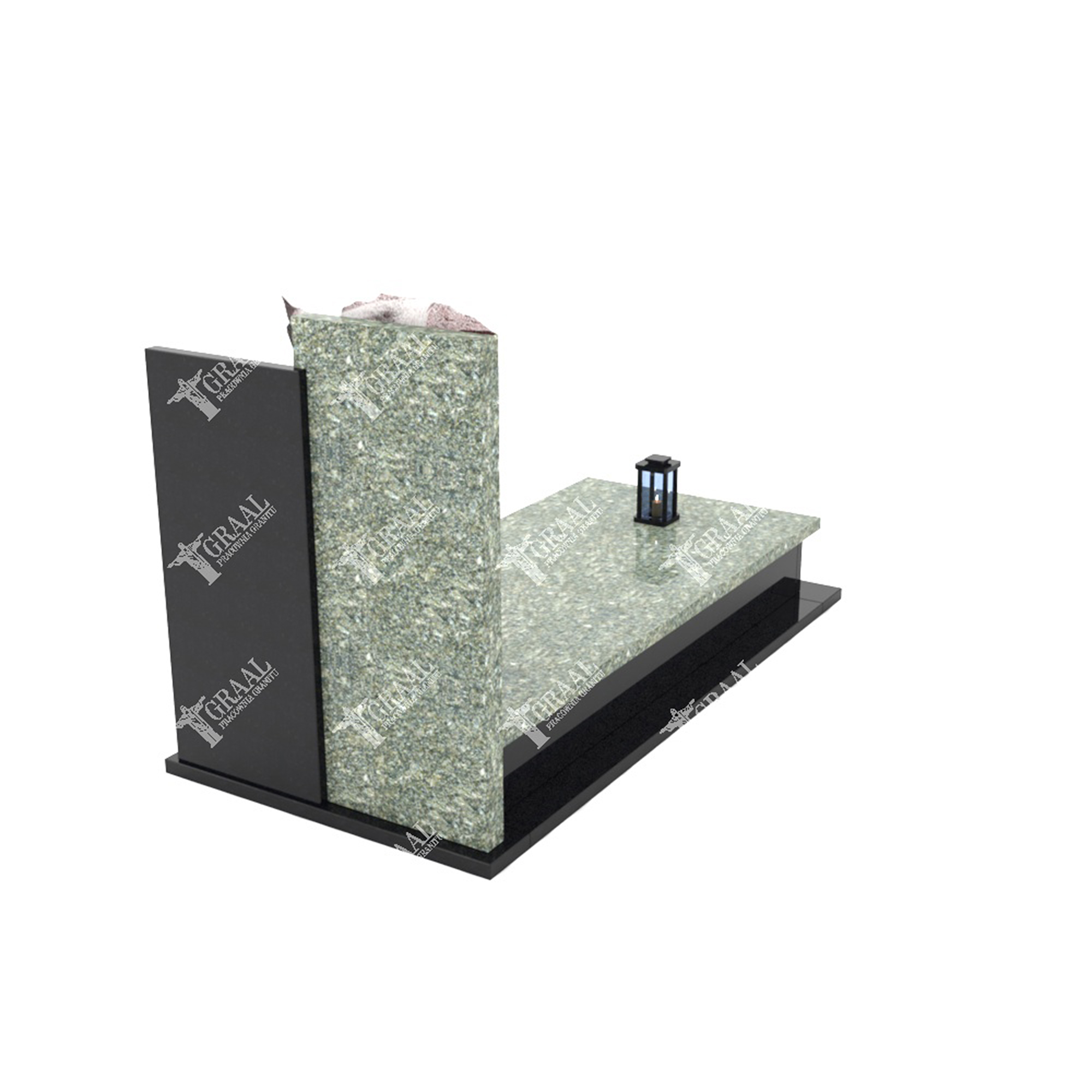 Einzelgrabmal mit Blumenskulptur CK 59+360 – photo №10