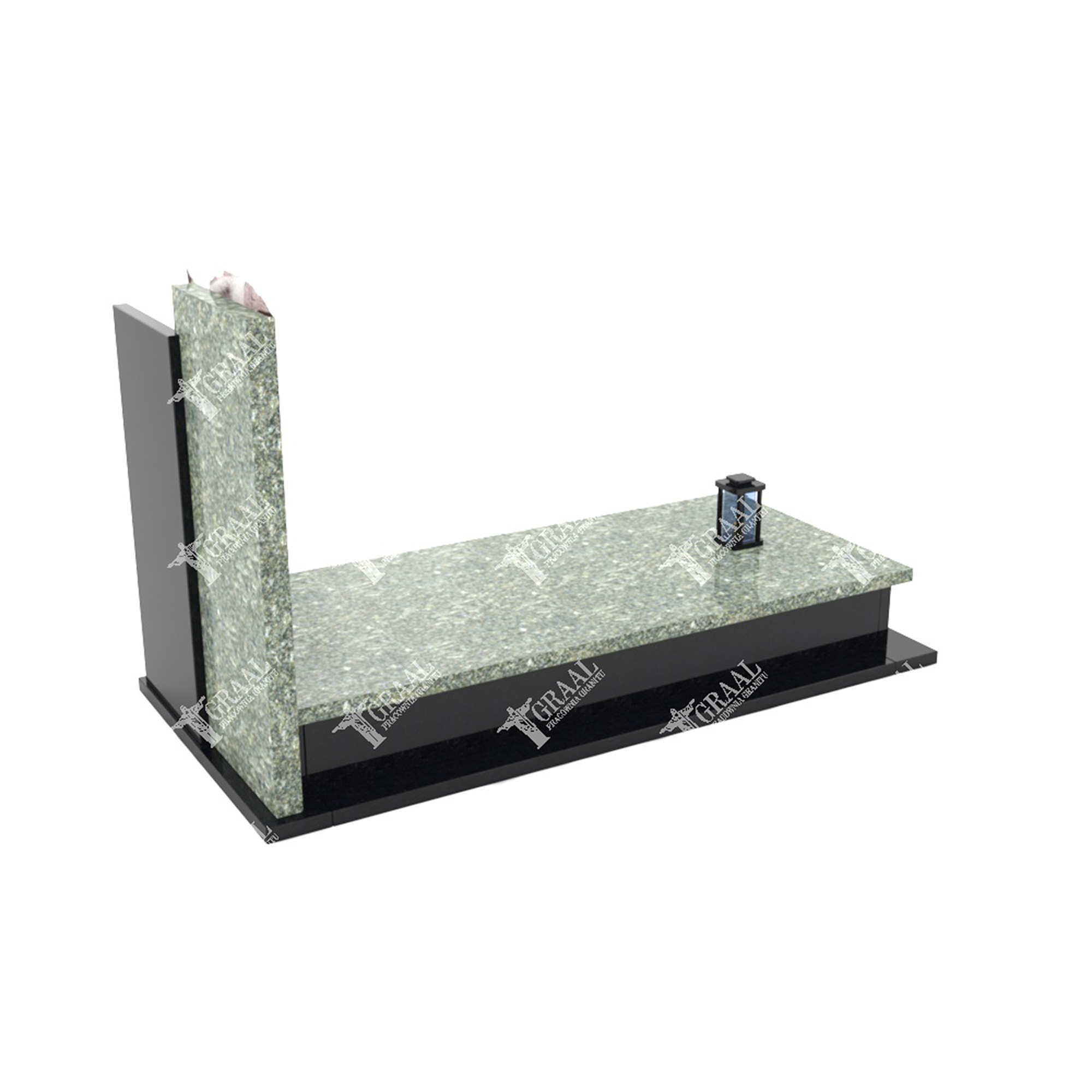 Einzelgrabmal mit Blumenskulptur CK 59+360 – photo №9