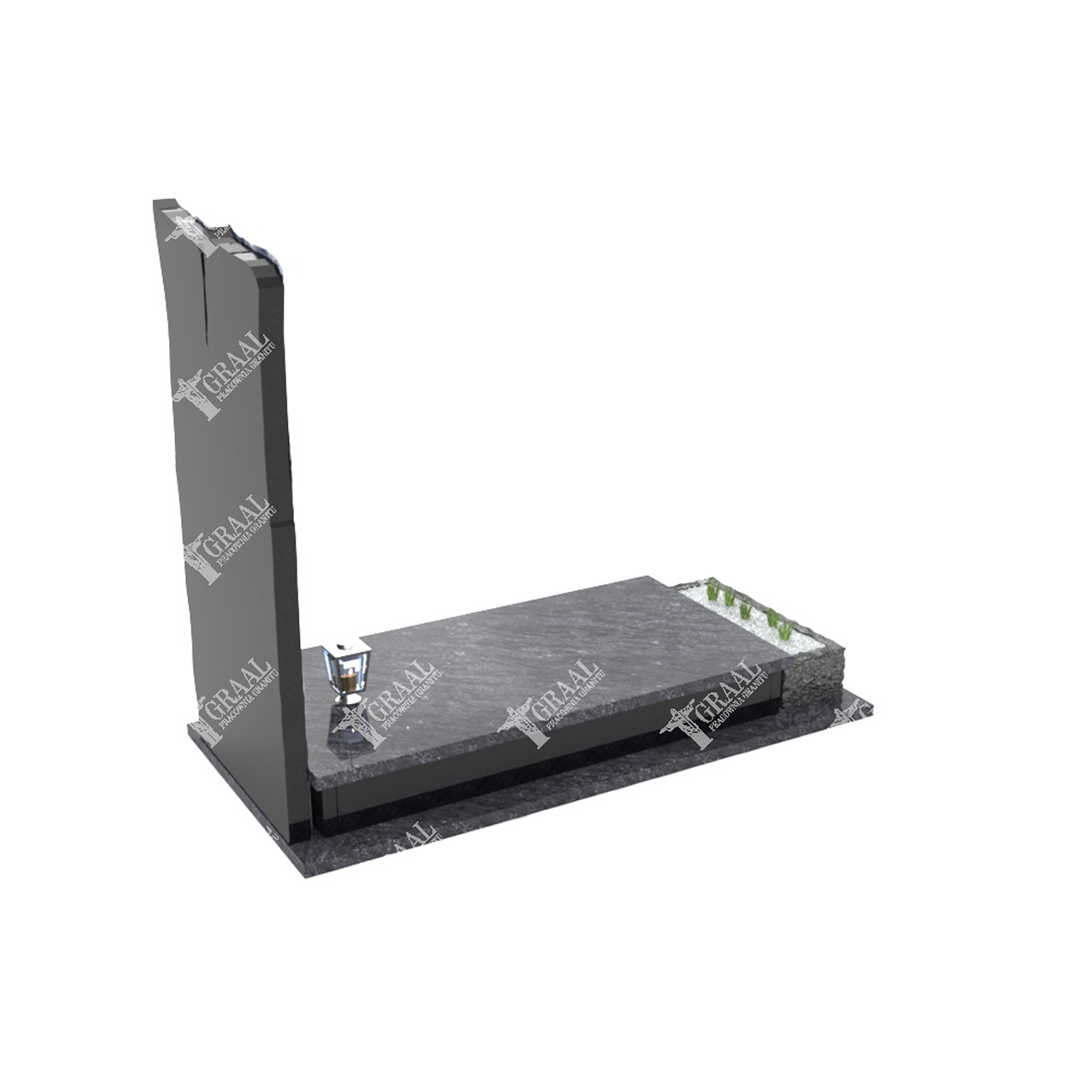 Einzelgrabmal mit Skulptur in Herzform CK 61+360 – photo №1