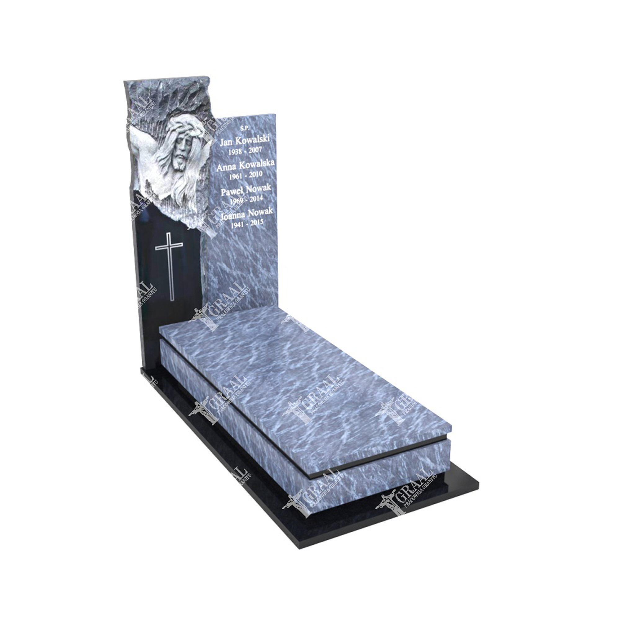 Einzelgrabstein mit Skulptur von Jesus Christus CK 65+360 – photo №10