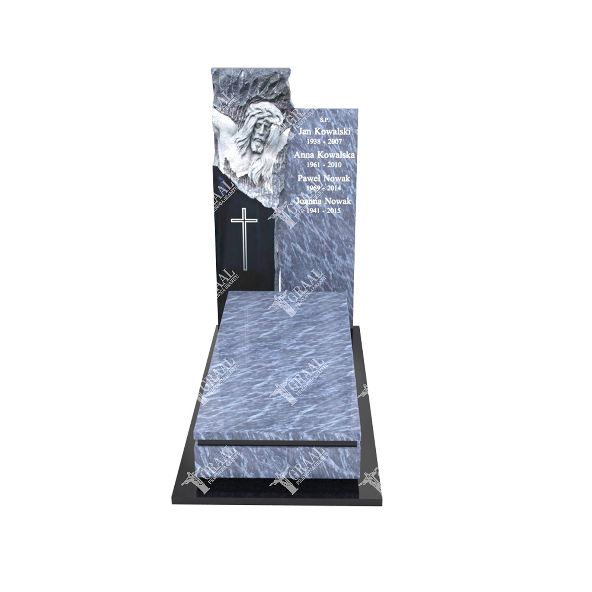Einzelgrabstein mit Skulptur von Jesus Christus CK 65+360 – photo №9