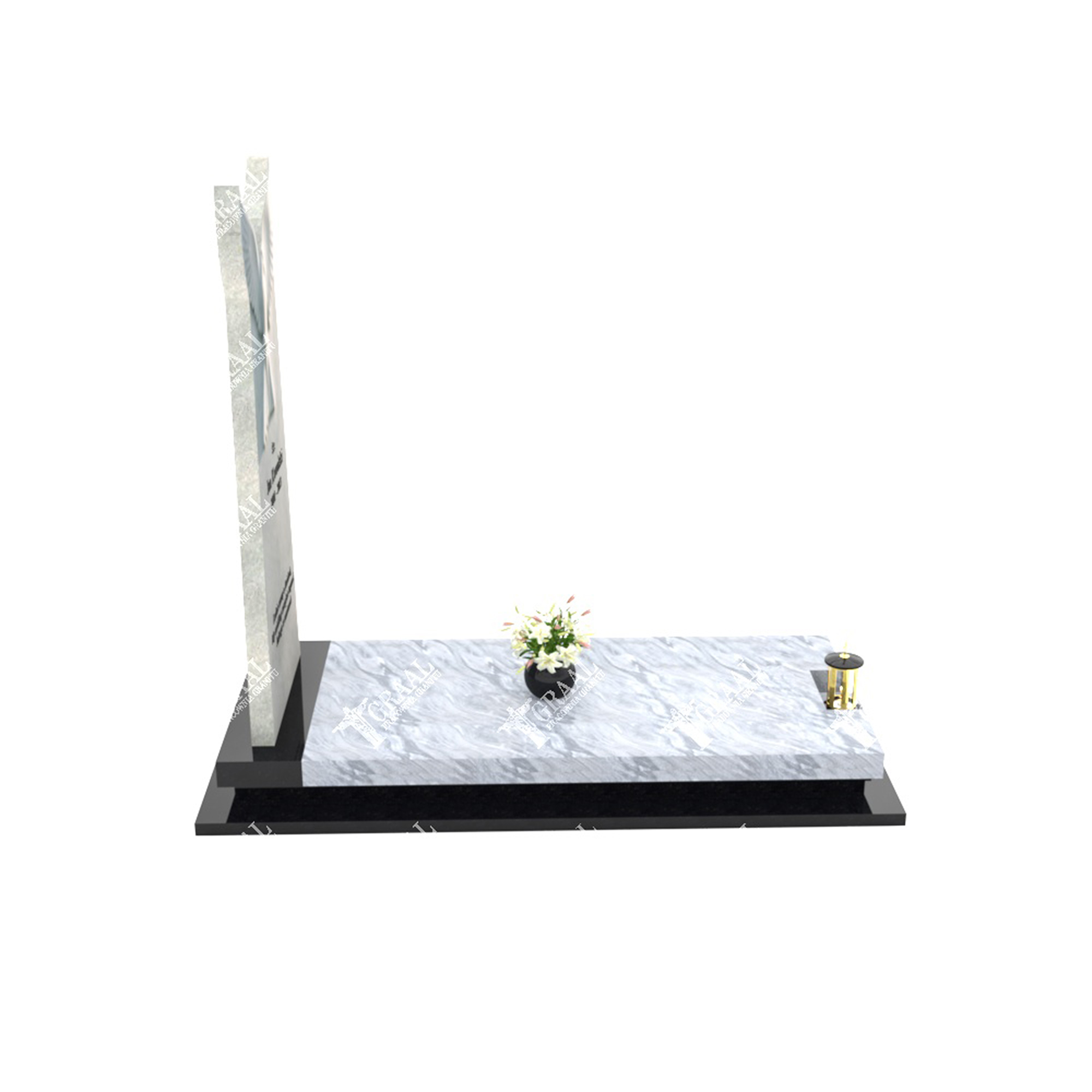 Kindergrabstein aus Marmor mit Taubenskulptur D 14+360 – photo №12