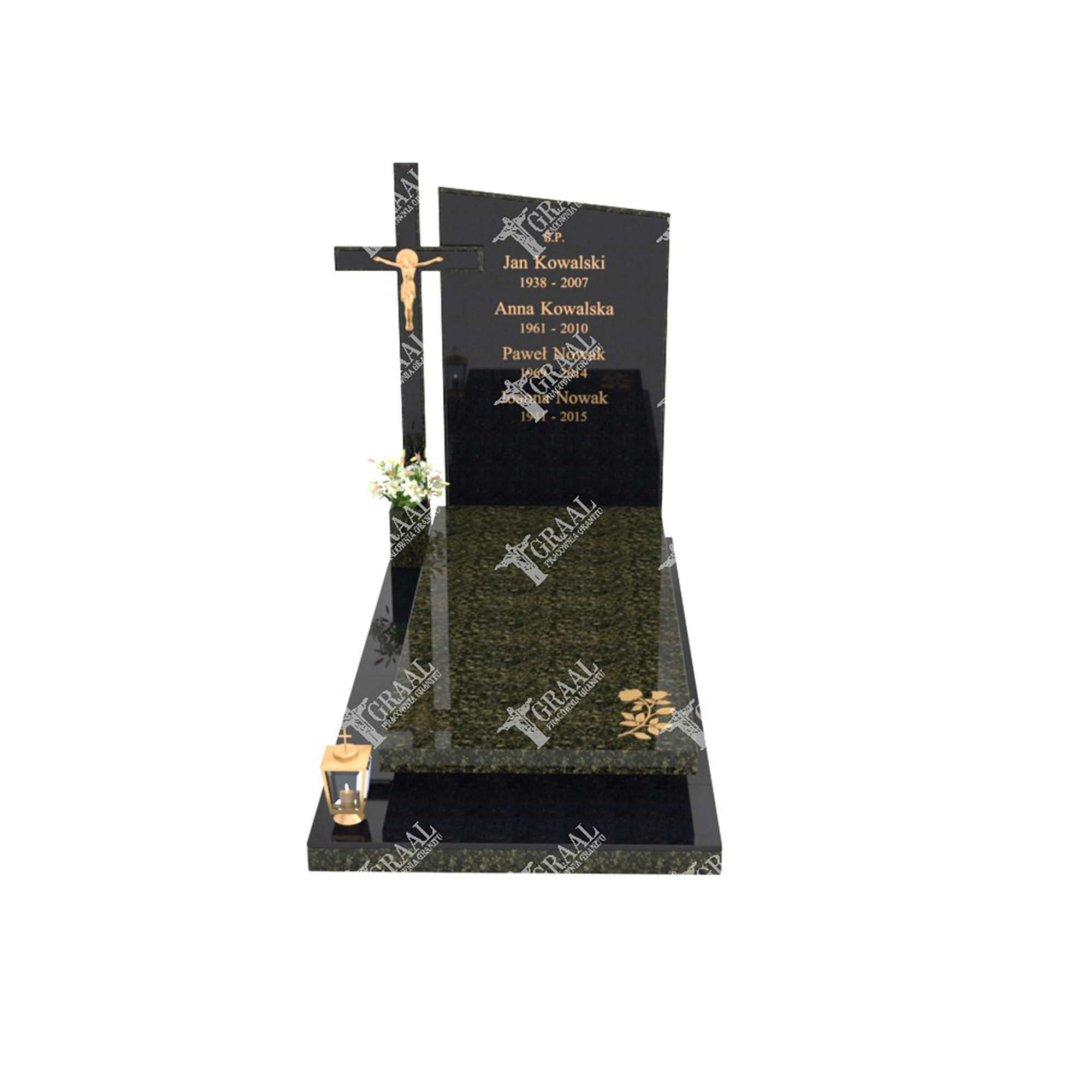 Moderner Einzelgrabstein K 193+360 – photo №9