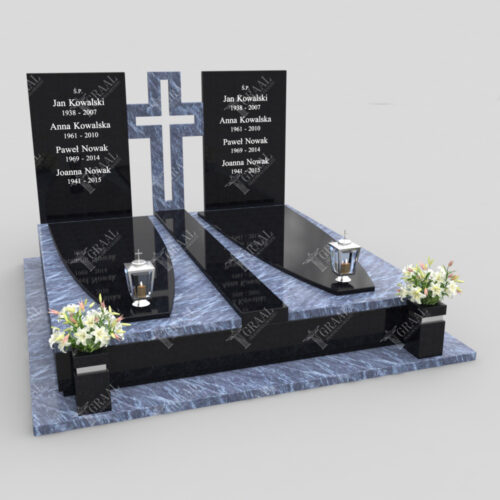 Nagrobek podwójny KD 57 to elegancki i trwały model, stworzony z myślą o godnym upamiętnieniu rodziców.