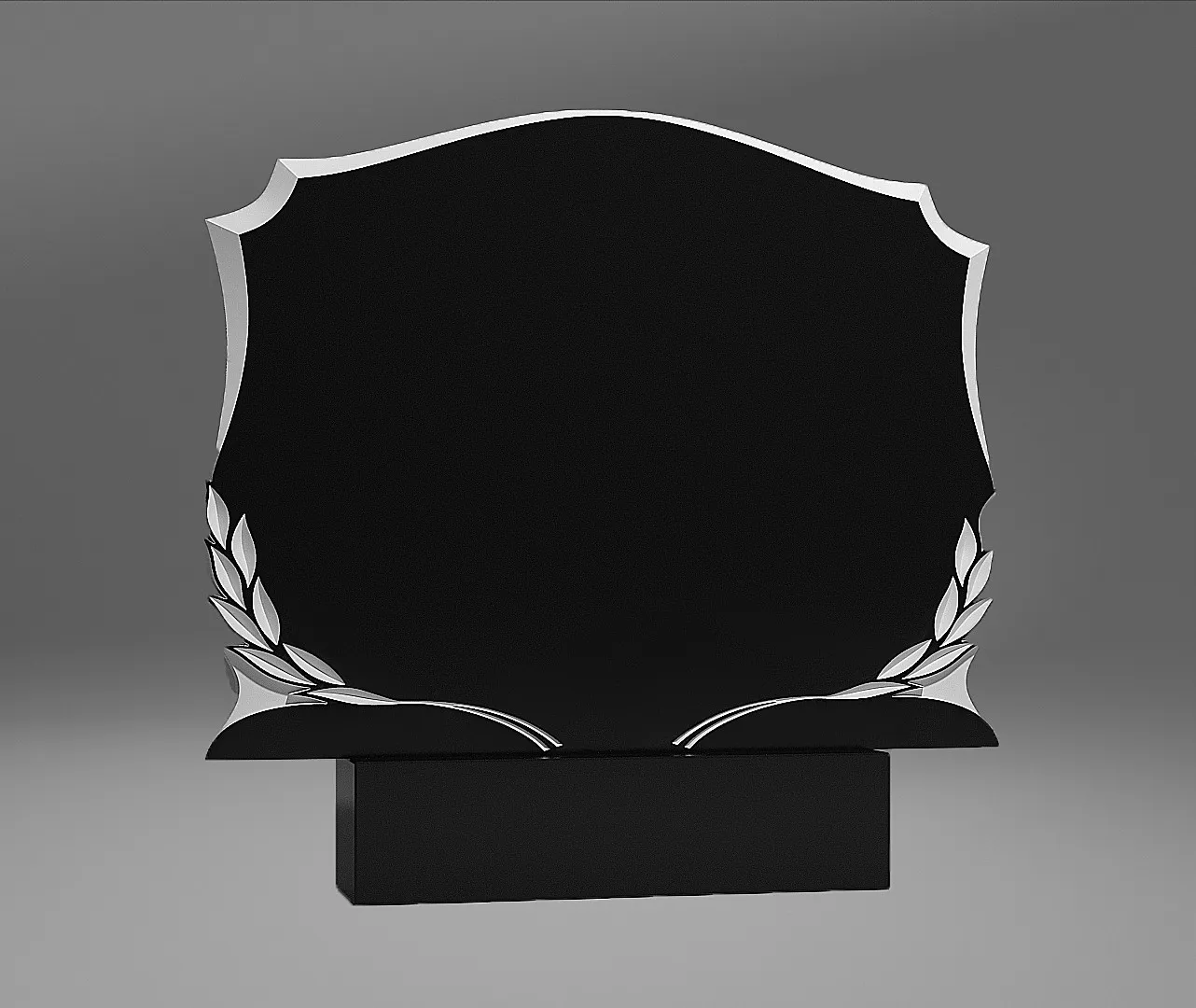 Grabtafel mit Lorbeerblatt-Motiv A100 Foto 19