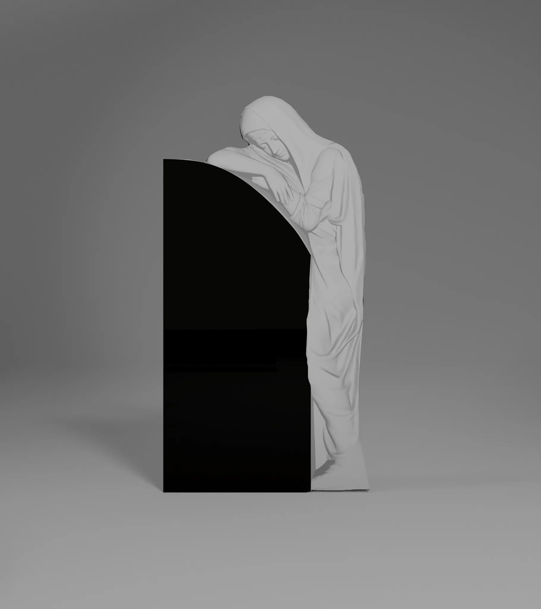 Exklusive Granit-Grabtafel mit Muttergottes-Relief A125 – Spiritualität und zeitlose Schönheit Foto 19