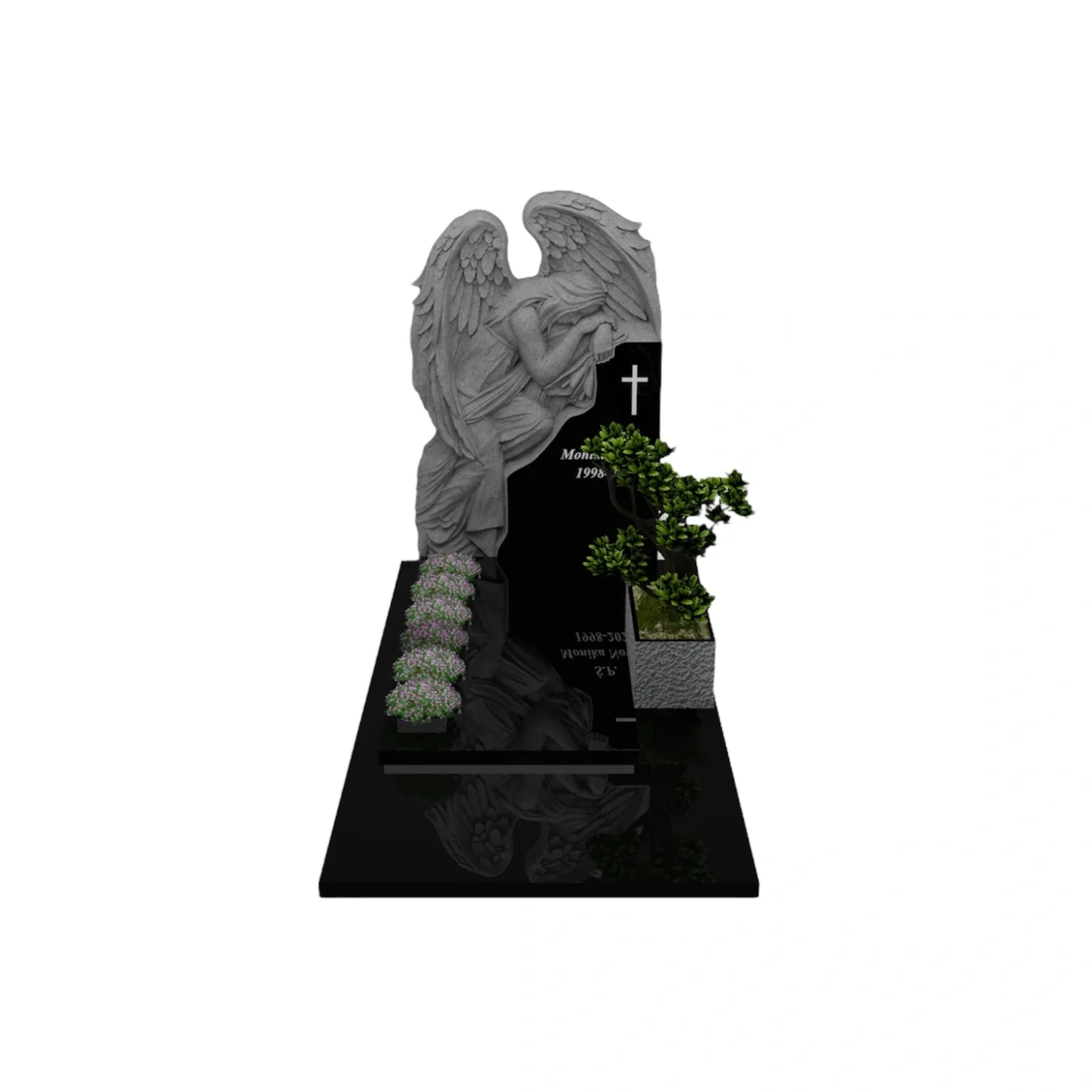 Einzelgrabstein mit Engelsfigur CK 76+360 – photo №1