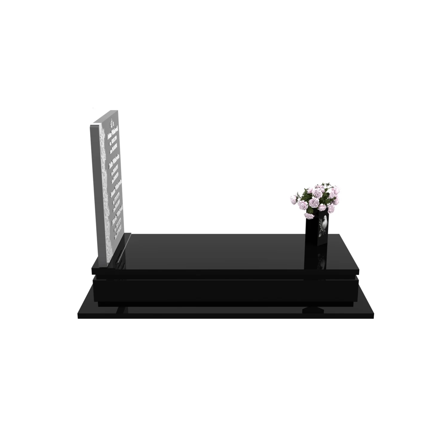 Einzelgrabstein mit Blumenskulptur CK 92+360 – photo №9