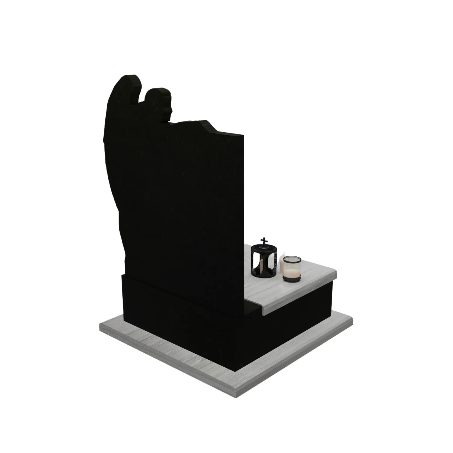 Urnengrabmal mit Engelgravur (Skulptur-Imitation) U 79+360 – photo №7