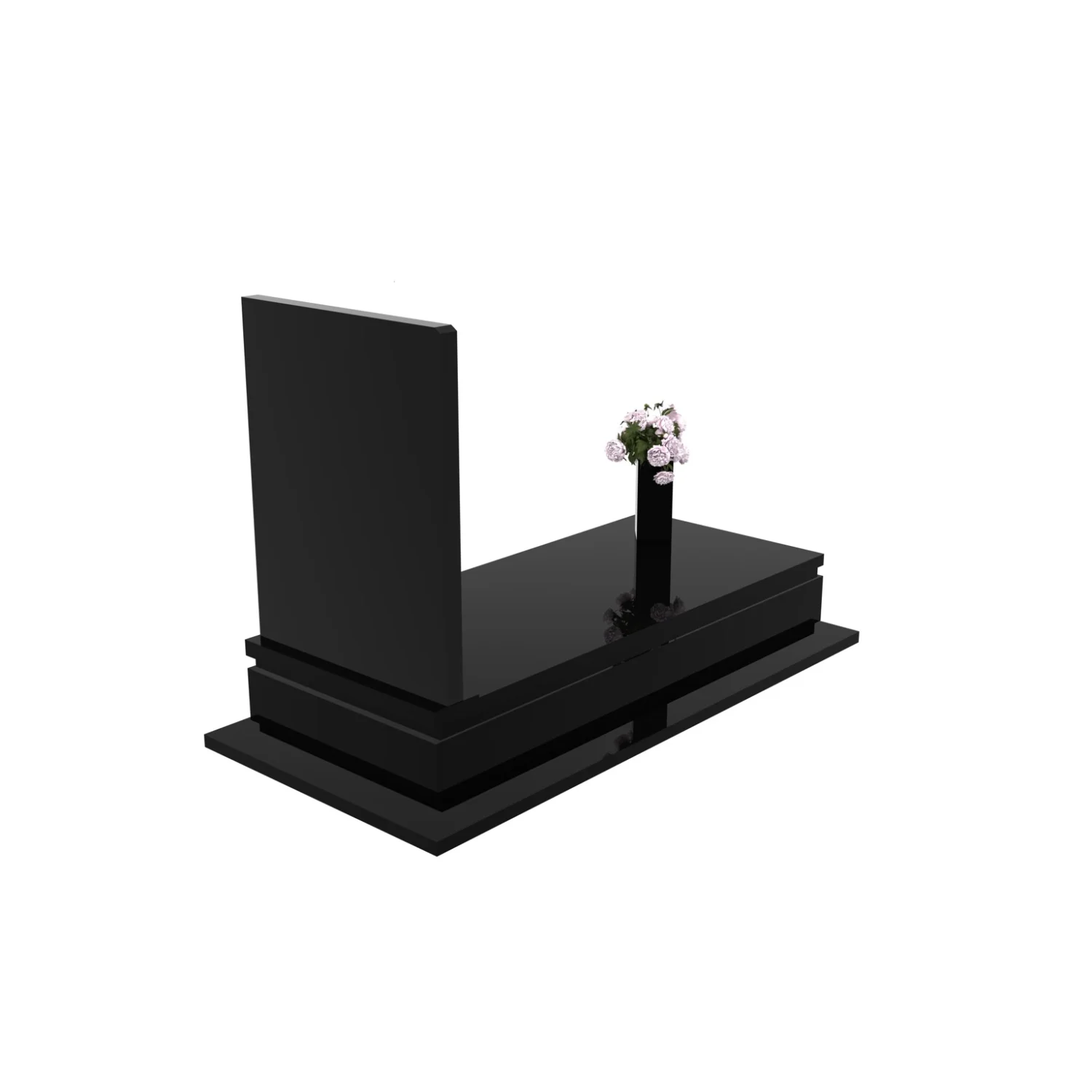 Einzelgrabstein mit Blumenskulptur CK 92+360 – photo №7