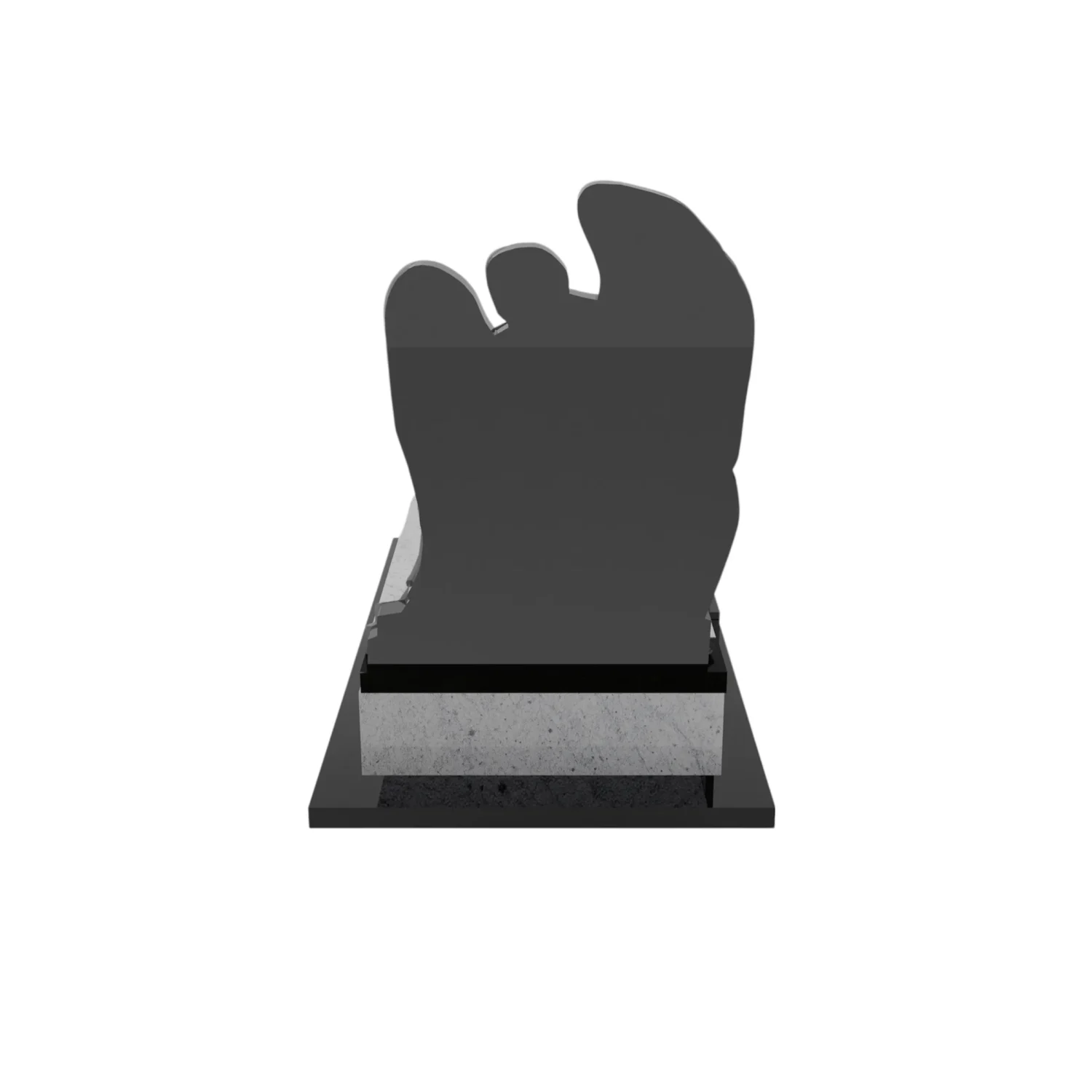 Einzelgrabstein mit Engelsfigur CK 89 aus Granit+360 – photo №6
