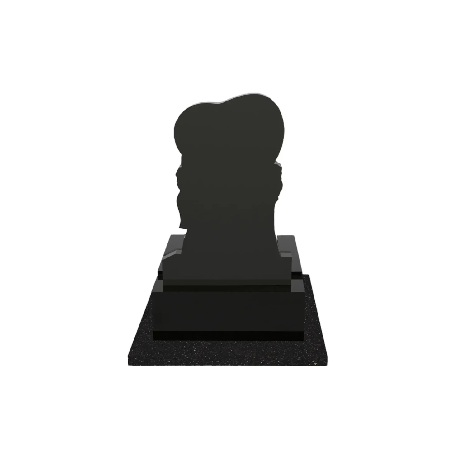 Urnengrabmal mit Herzskulptur aus Granit U 88+360 – photo №6