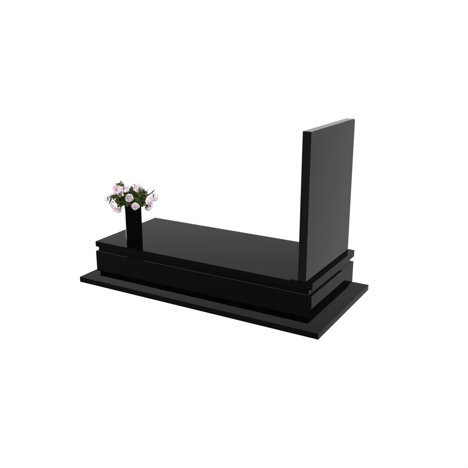 Einzelgrabstein mit Blumenskulptur CK 92+360 – photo №4