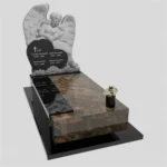 Einzelgrabstein mit Engelsfigur CK 89 aus Granit Foto 34