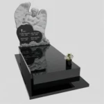 Einzelgrabstein mit Engelsfigur CK 89 aus Granit Foto 37