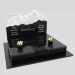 Doppelgrabstein mit Bergskulptur CK 80 Foto 37