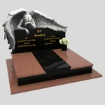 Doppelgrabstein mit Engelgravur CK 77 Foto 35