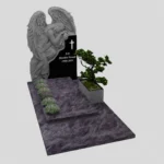 Einzelgrabstein mit Engelsfigur CK 76 Foto 37