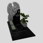 Einzelgrabstein mit Engelsfigur CK 76 Foto 36