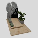 Einzelgrabstein mit Engelsfigur CK 76 Foto 38
